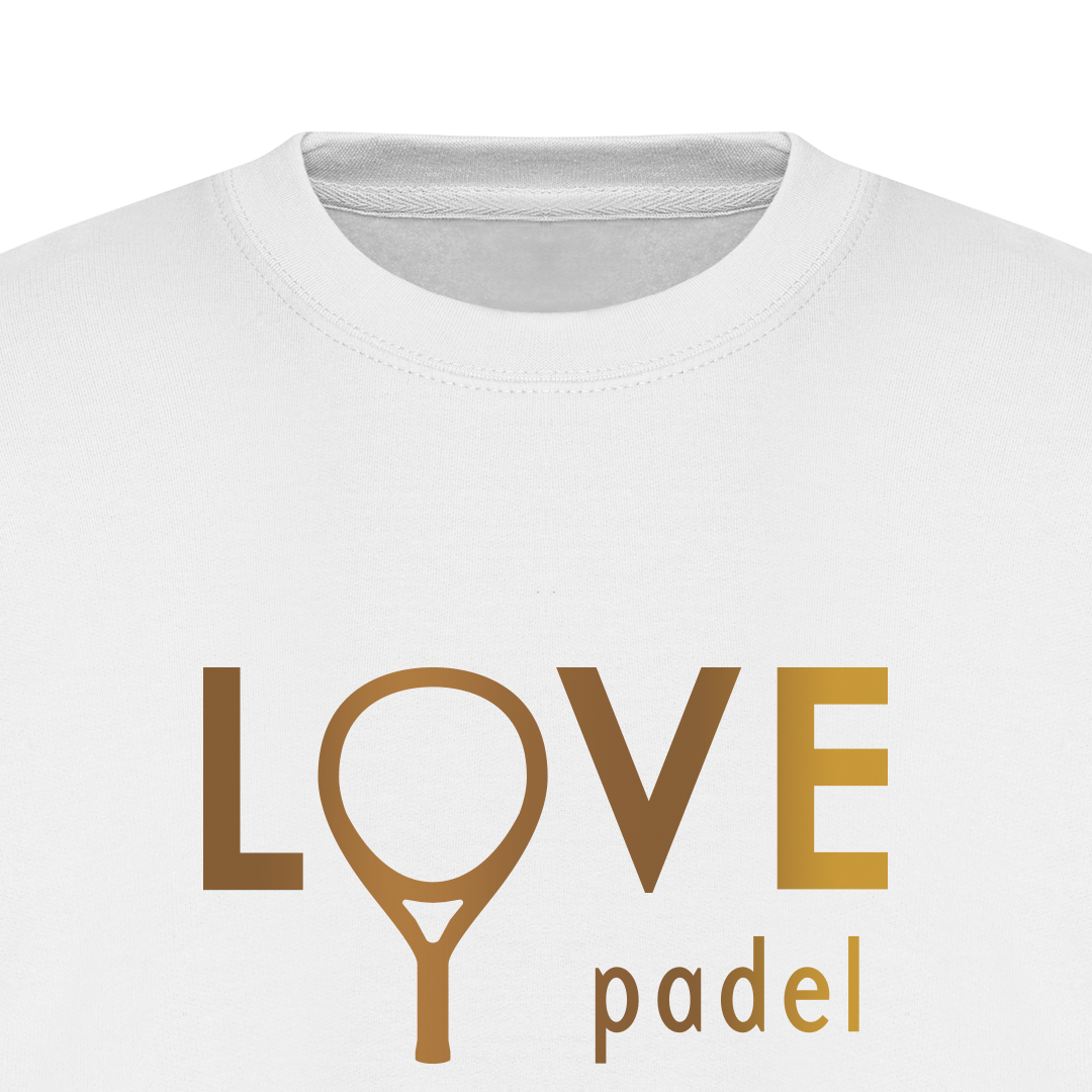 Dames padeltrui - Love padel goud